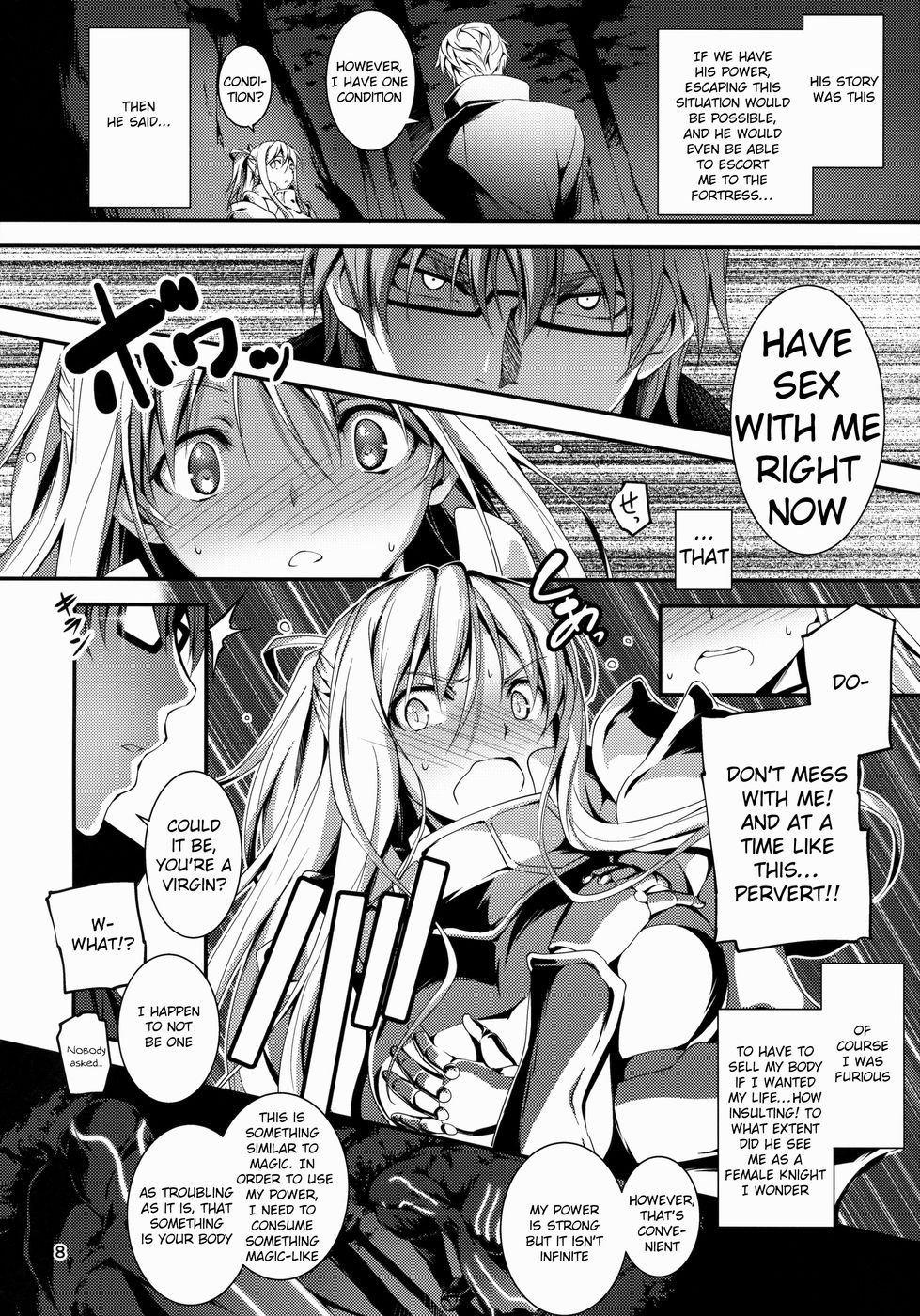 Hentai Manga Comic-The Salary Man in Black and the Knight Yufia-Read-9